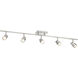 Lincoln 5 Light 120 Brushed Steel Track Ceiling Light